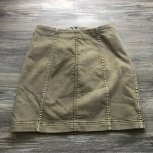 Free People‎ olive green skirt size 4